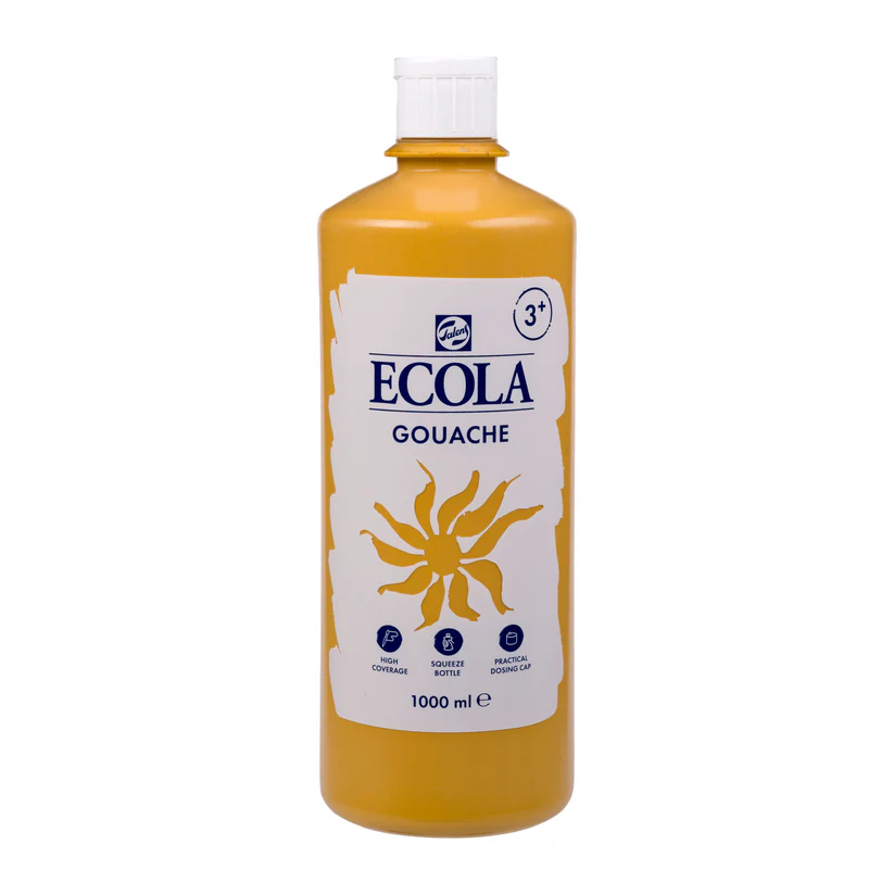 GOUACHE ECOLA OCRE JAUNE 227, 1L