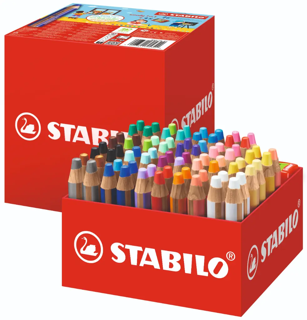 CRAYONS WOODY, CLASSPACK DE 76 ASS.