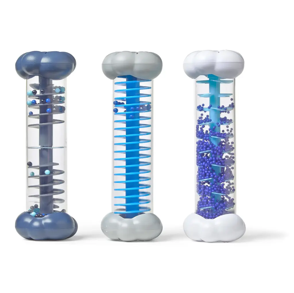 TUBES SENSORIELLES "LA PLUIE", SET DE 3