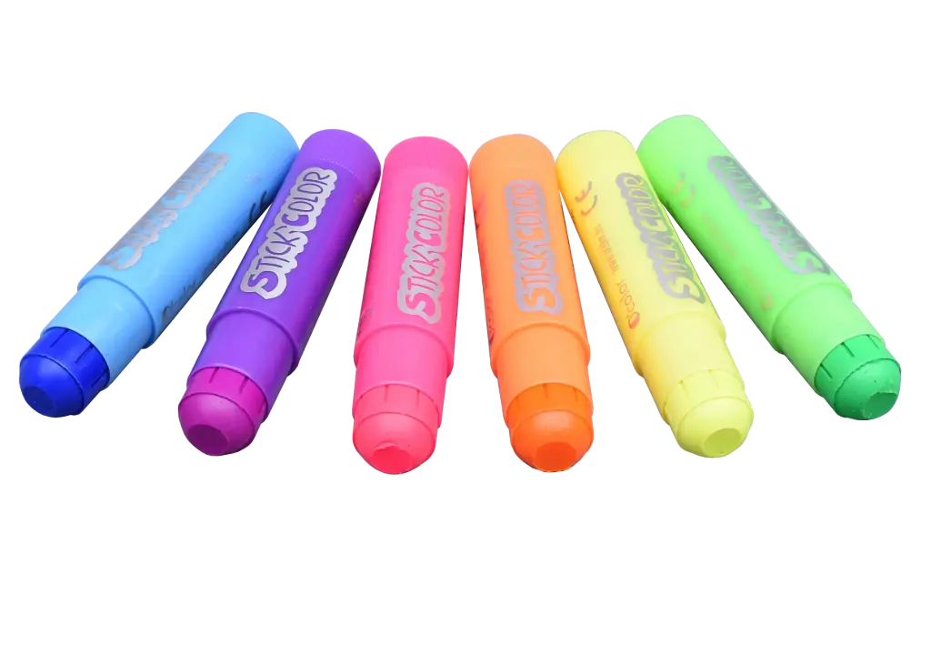 STICK GOUACHE FLUO, BOÎTE DE 6