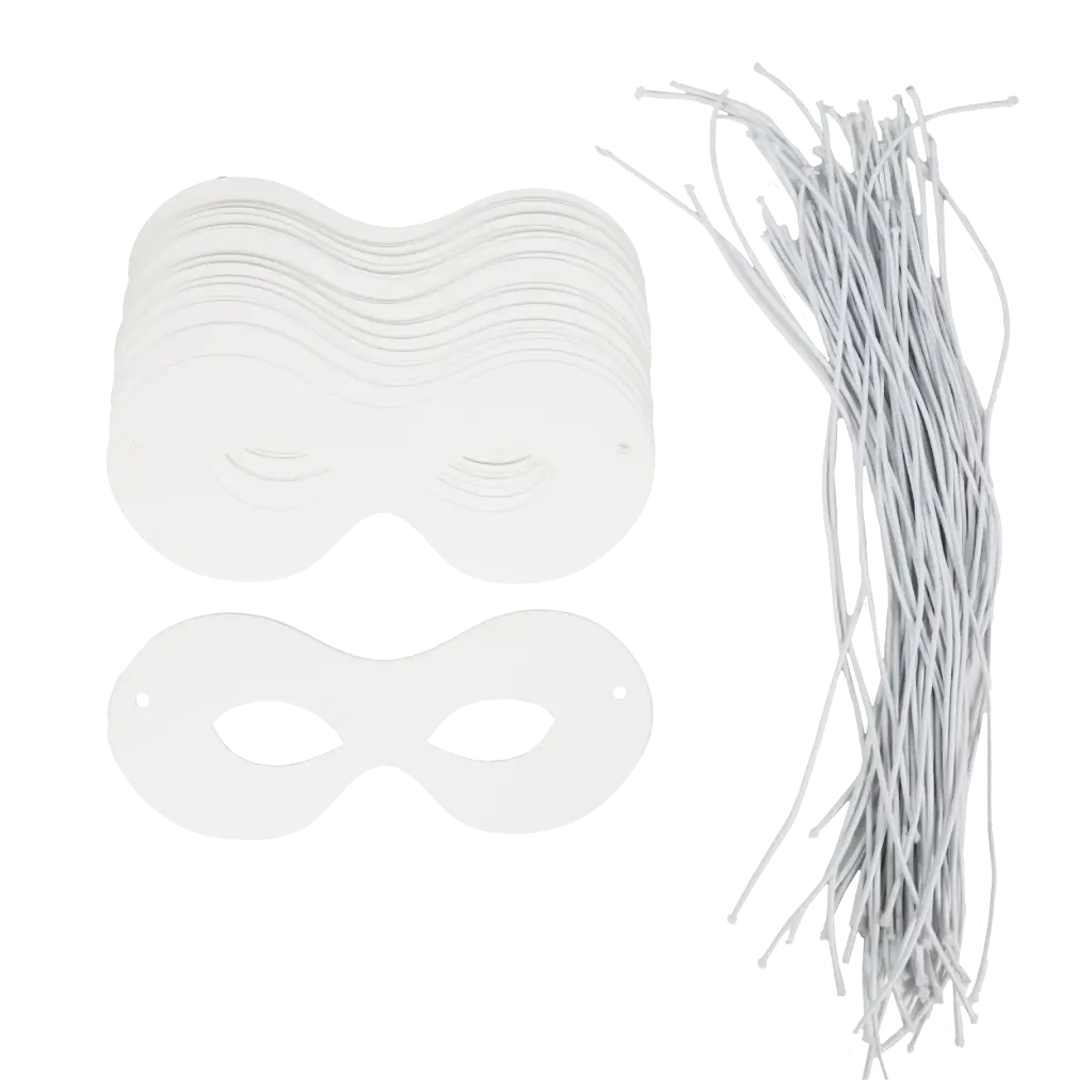MASQUES LOUP EN CARTON, LOT DE 50