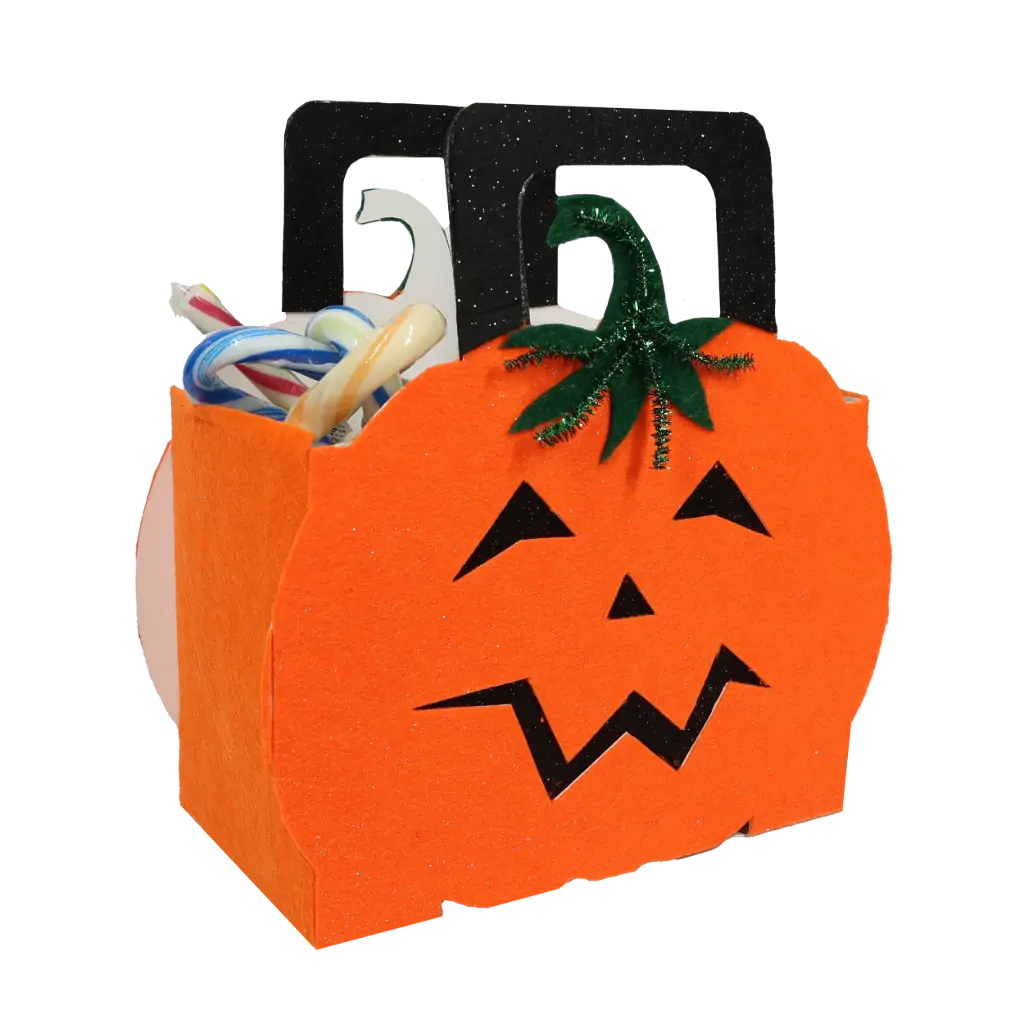 PANIERS HALLOWEEN EN CARTON À MONTER, LOT DE 10