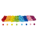 PERLES EN BOIS COLORÉES ALPHABET, 500 PIÈCES