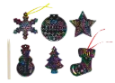 FORMES À GRATTER NOËL, LOT DE 60