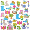 GOMMETTES EN MOUSSE "JARDIN DE PRINTEMS"/120