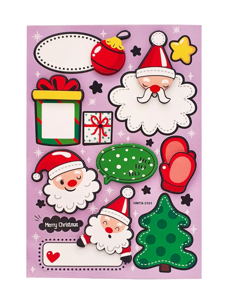 STICKERS 3D PÈRE NOËL
