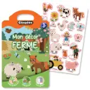 MON DÉCOR FERME avec gommettes statiques réutilisables  