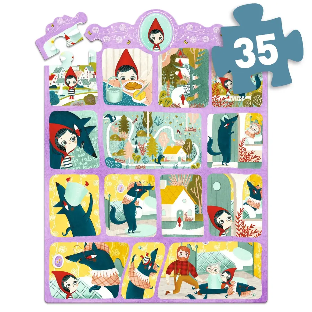 PUZZLE HISTOIRE: LE PETIT CHAPERON ROUGE