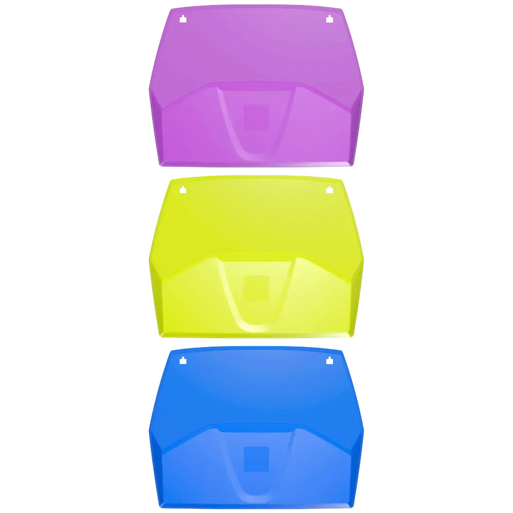 TRIEURS MURAUX HORIZONTAL CRYSTAL, SET DE 3