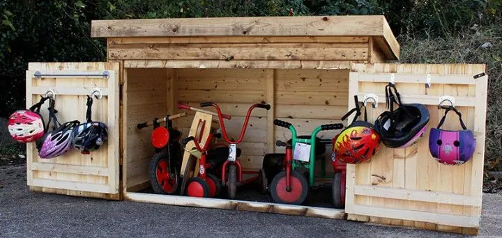 Abri de rangement pour tricycle