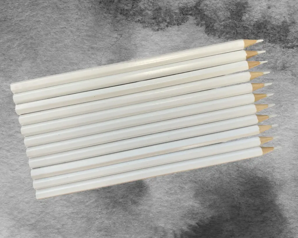 CRAYON ARDOISE BLANC, ÉTUI DE 12