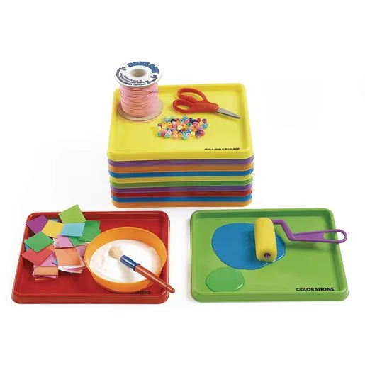 PLATEAUX D'ACTIVITÉS ARTS PLASTIQUES, SET DE 12