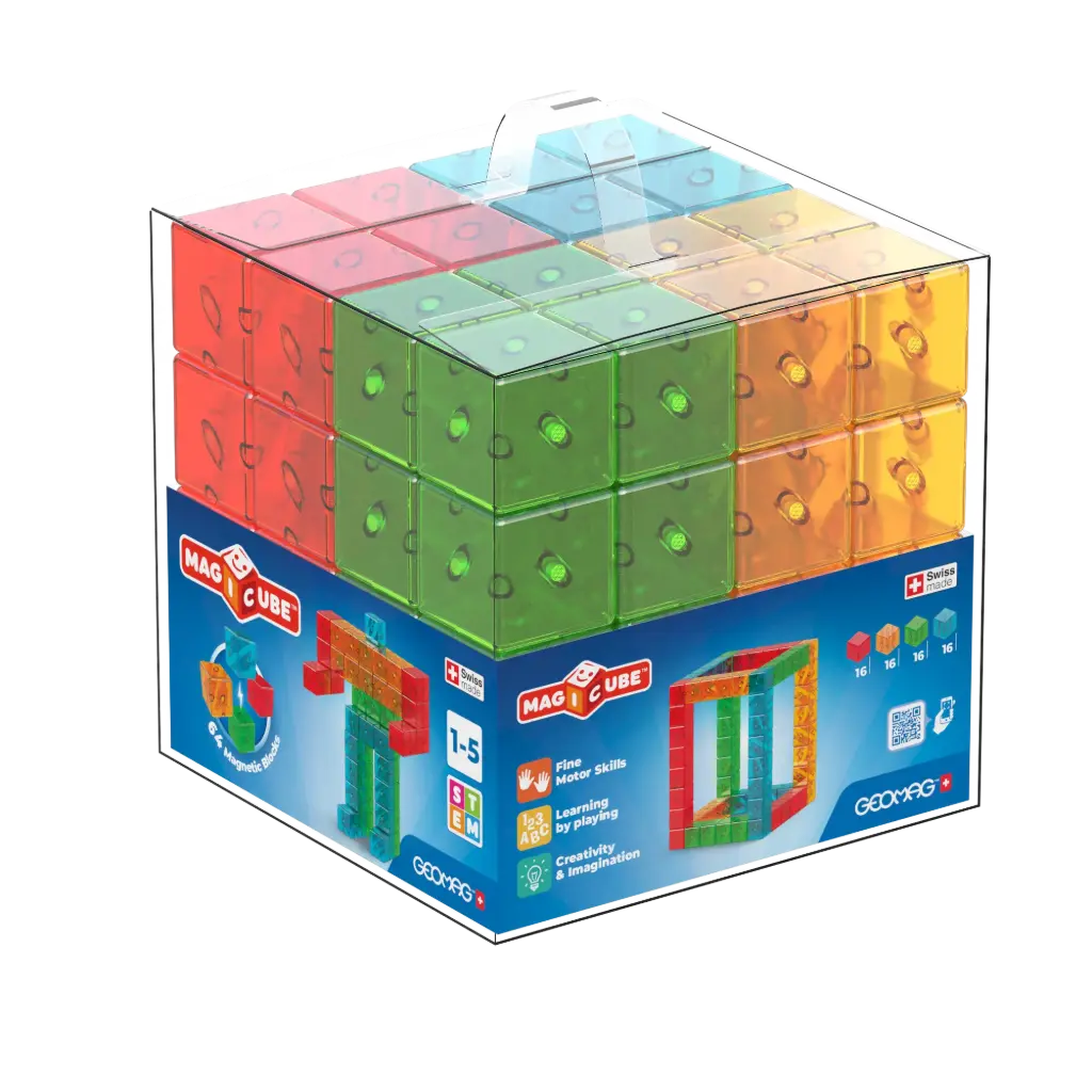 MAGICUBE CRYSTAL- SCHOOL KIT, 64 PIECES