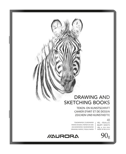 [1621] 17X21 DRAWING BOOK WITH SILK