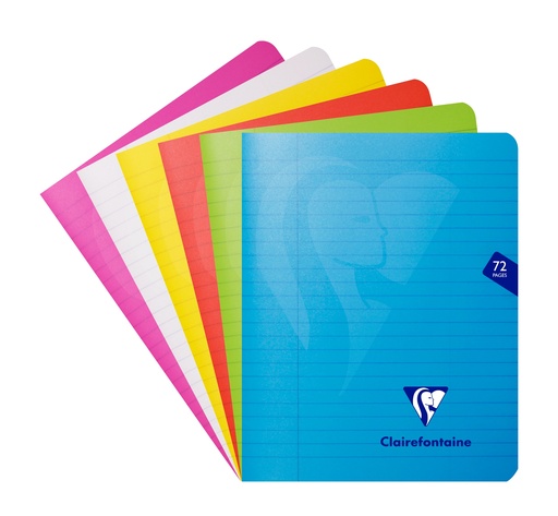 [1821] CLAIREFONTAINE SCHOOLNOTITIEBOEK PP 72P 1L