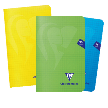 [1850] CLAIREFONTAINE KARTIERTES NOTIZBUCH 5 MM – 17 X 11 CM, 96 SEITEN.