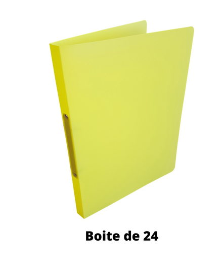 [3016B6] MINI CLASSEUR 2A A4 JAUNE BTE DE 24