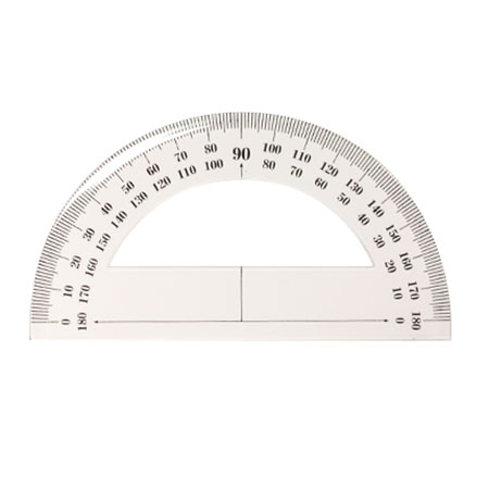 [7470] RAPPORTEUR PLASTIQUE 180° 12CM