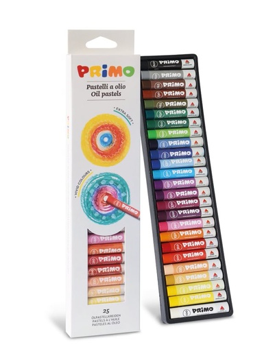 [5255] PASTEL À HUILE QUALITÉ SCOLAIRE,BTE DE 25