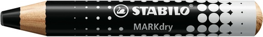 [528104] STABILO MARKdry BLACK, BOX OF 5