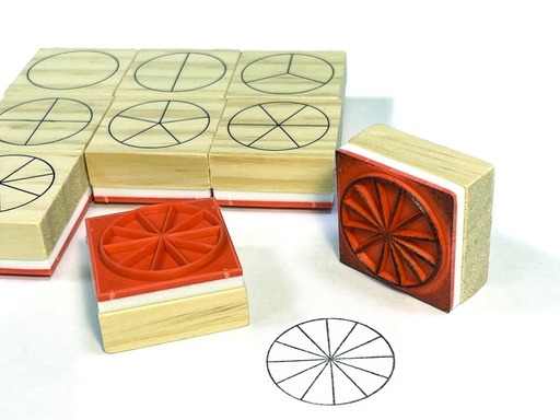 [60785] FRACTIONAL WOODEN STAMPS
