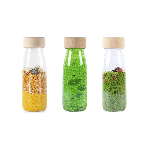 [9703] BOUTEILLES SENSORIELLES LA NATURE- SET DE 3