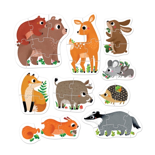 [SA7203] PUZZLES ANIMAUX DE LA FÔRET, 2 A 6 PCS