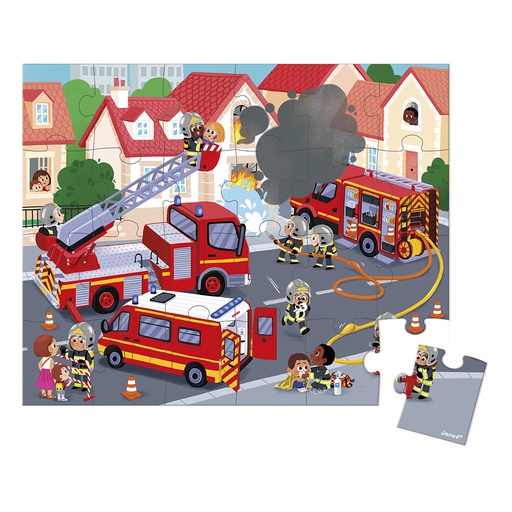 [SA7606] FEUERWEHR-PUZZLE, 24 TEILE