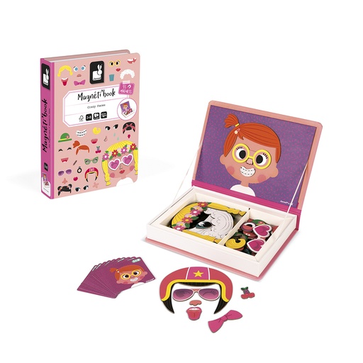 [9206] MAGNÉTI'BOOK CRAZY FACES FILLE