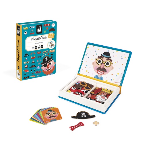 [9200] MAGNÉTI'BOOK CRAZY FACES GARCONS