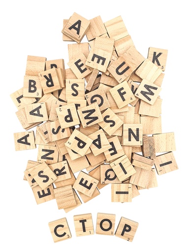 [8023] QUADRATISCHE HOLZBUCHSTABEN