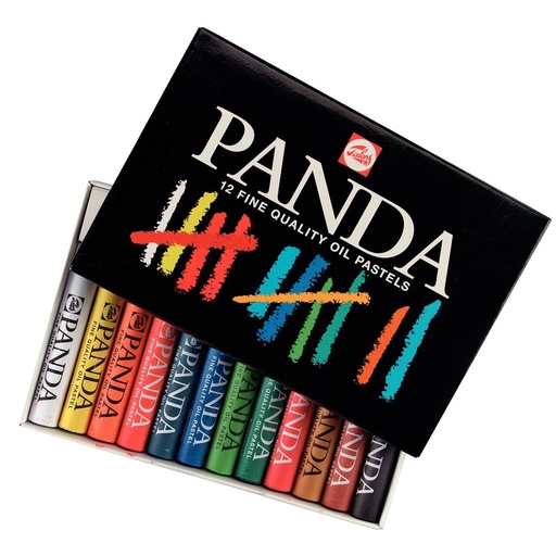 [BA025] Panda-Ölpastell, 12er-Set
