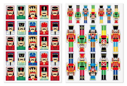 [847903] Notenkraker stickers, 2 vellen