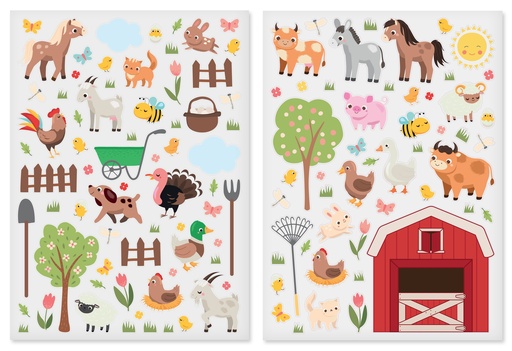 [847906] FIRM ADHESIVE STICKERS, 2 SHEETS