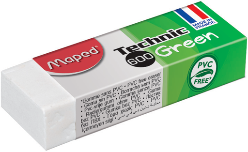 [5595] TECHNIC 600 GREEN MAPED PENCIL ERASER