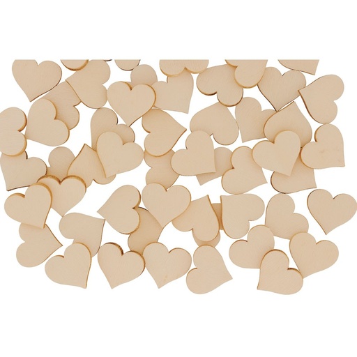 [80940B] DECORATIEVE HARTEN, ZAK VAN 100 ST.