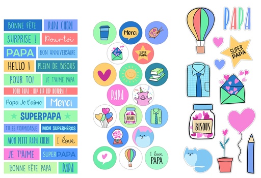 [829010] STICKERS " SUPER PAPA"