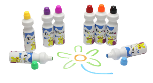 [5089] DOT'COLORS FARBENMARKER, 8ER-SET
