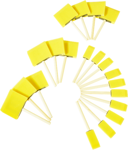 [5151] FOAM BRUSHES, SET OF 20