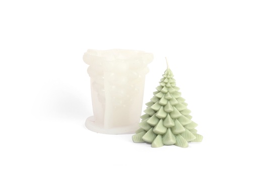 [8408] Silikonform für Kerze: Tannenbaum