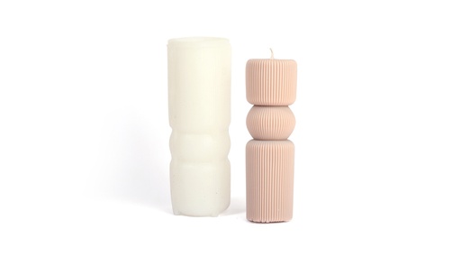 [8409] SILICONE MOLD FOR CANDLE: ANTIQUE COLUMN