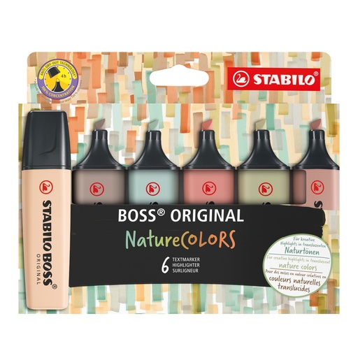 [5365] STABILO BOSS NatureCOLORS, ÉTUI DE 6