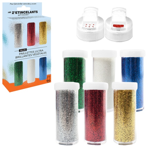 [815004] 5g Vegetable Diamond, Set of 6 Salt Shakers