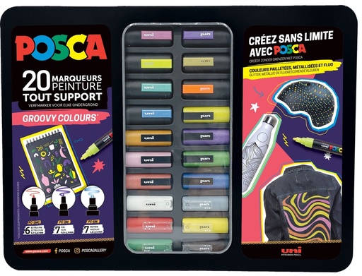 [53738] POSCA GROOVY COLOURS CASE
