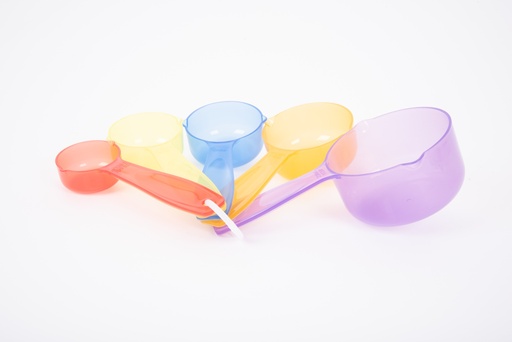 [6062] TASSES À MESURER TRANSLUCIDES, LOT DE 5