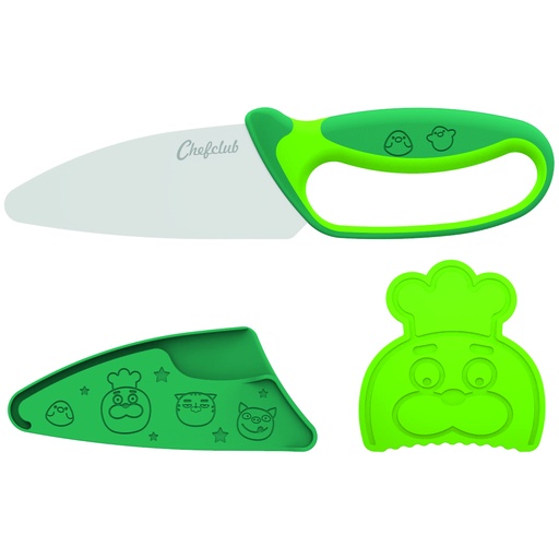 [CH003] GREEN KNIFE CHEF CLUB KINDER