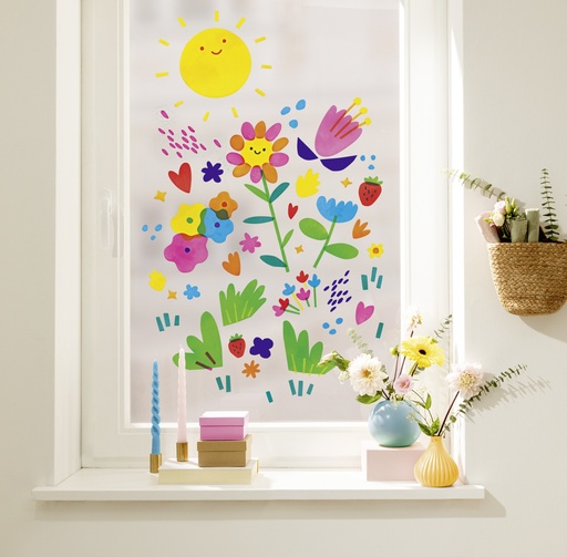 [2240] 20 Blatt farbige transparente Fensterfolie