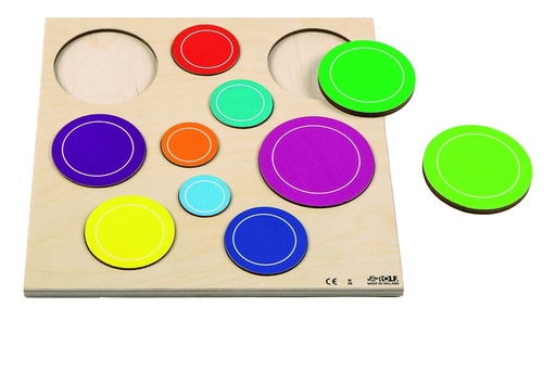 [SA7113] PUZZLE RELIEF CERCLES, 10 PCS