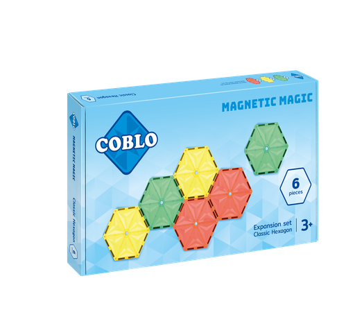 [99904] COBLO MAGNETISCHE HEXAGONALE STUKKEN, 6 STUKS