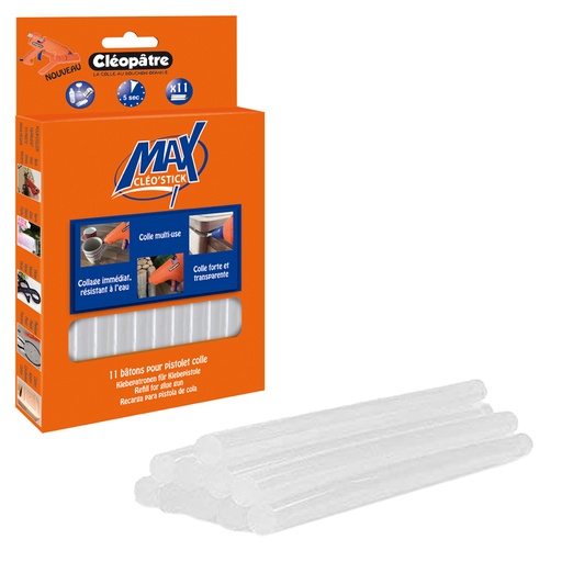 [0478B] BOX OF 11 CLEOPATRA GLUE STICKS, 11 MM